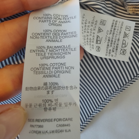 NWOT J. Crew little Boys Button Down Striped Shirt π (Boy's Size 4) π π - Picture 12 of 16